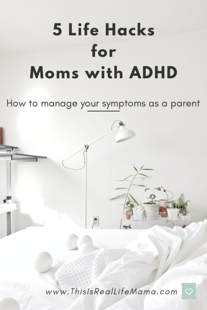 mom with adhd pinterest pin