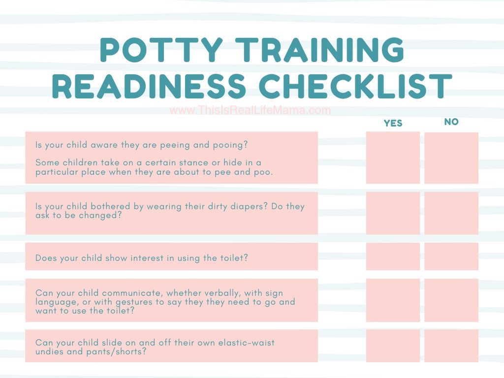 potty training checklist