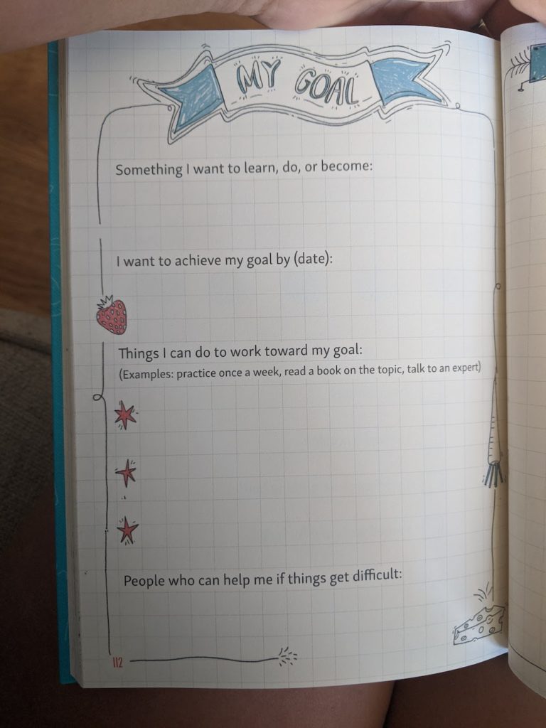 Example of daily resilience journal text