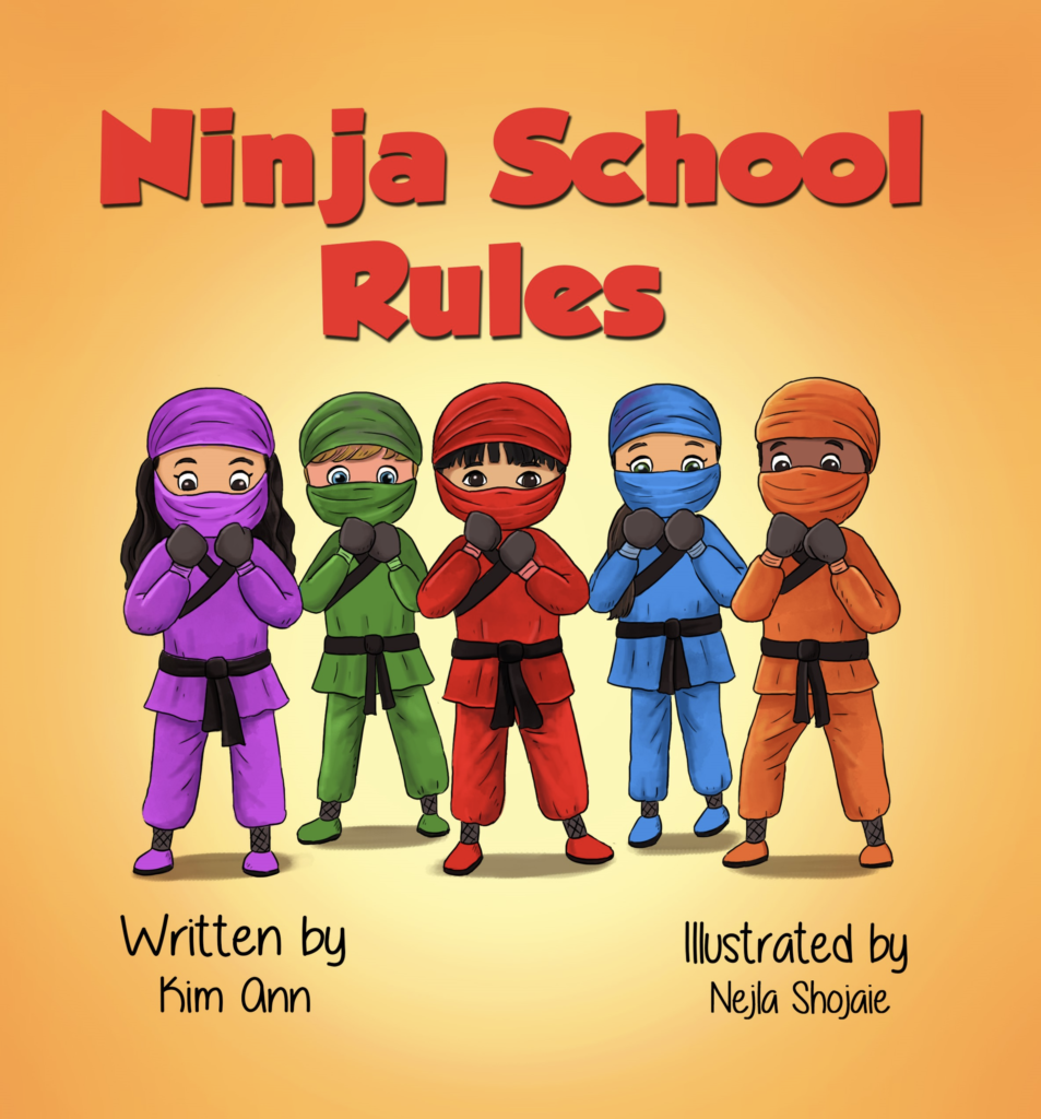 Ninja School Rules book cover for back to school books posts